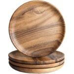 Wooden Plates – Eco-Friendly & Reusable Tableware | 100% Natural Wood Dinner Plates
