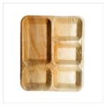 Areca Partitioned Plate – Eco-Friendly & Biodegradable Meal Plates | 100% Natural Palm Leaf