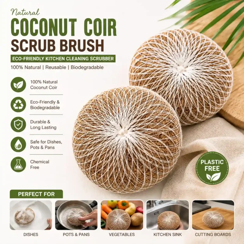 coconut coir scrubber